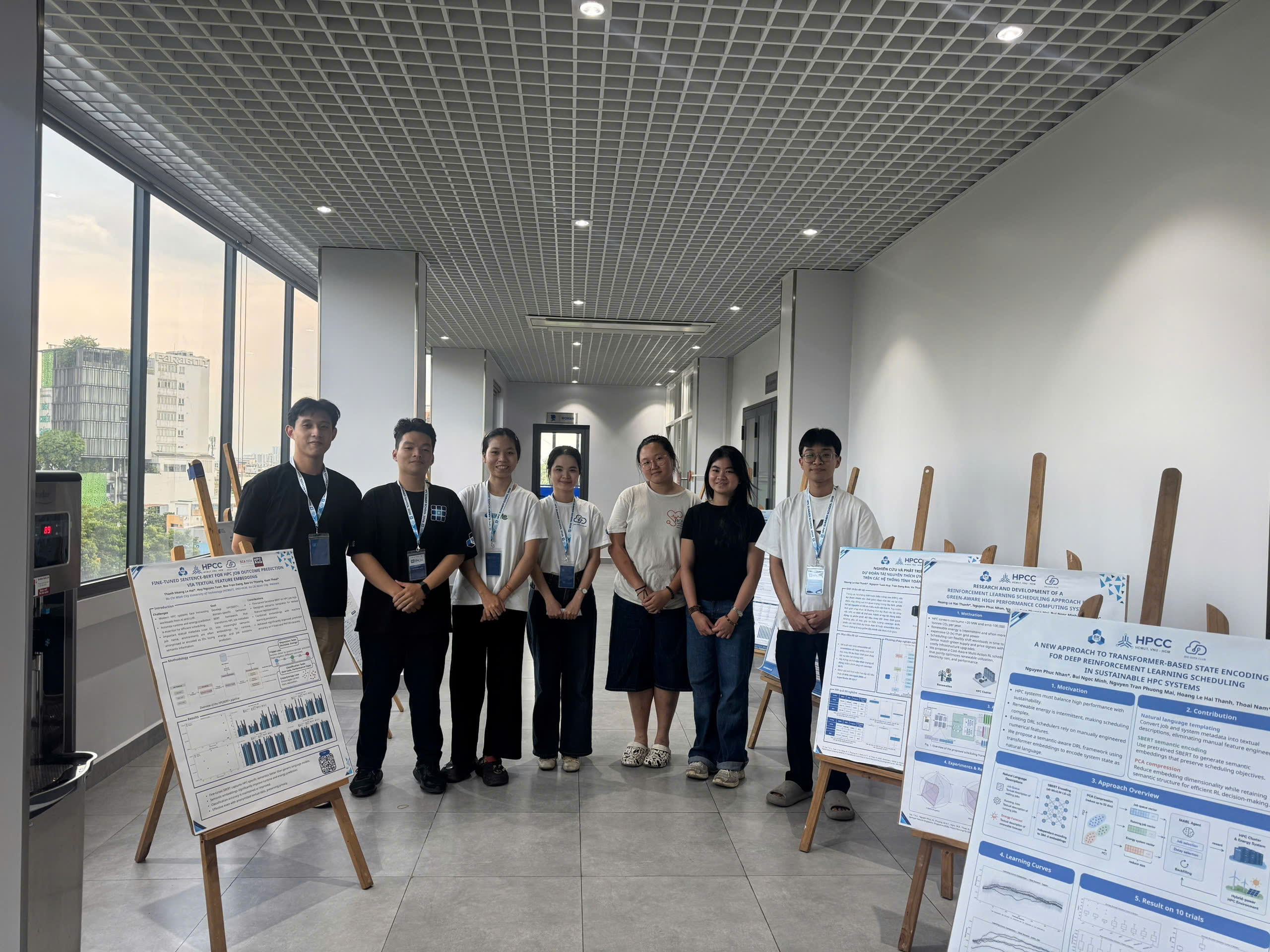 Poster showcase during the summer school
